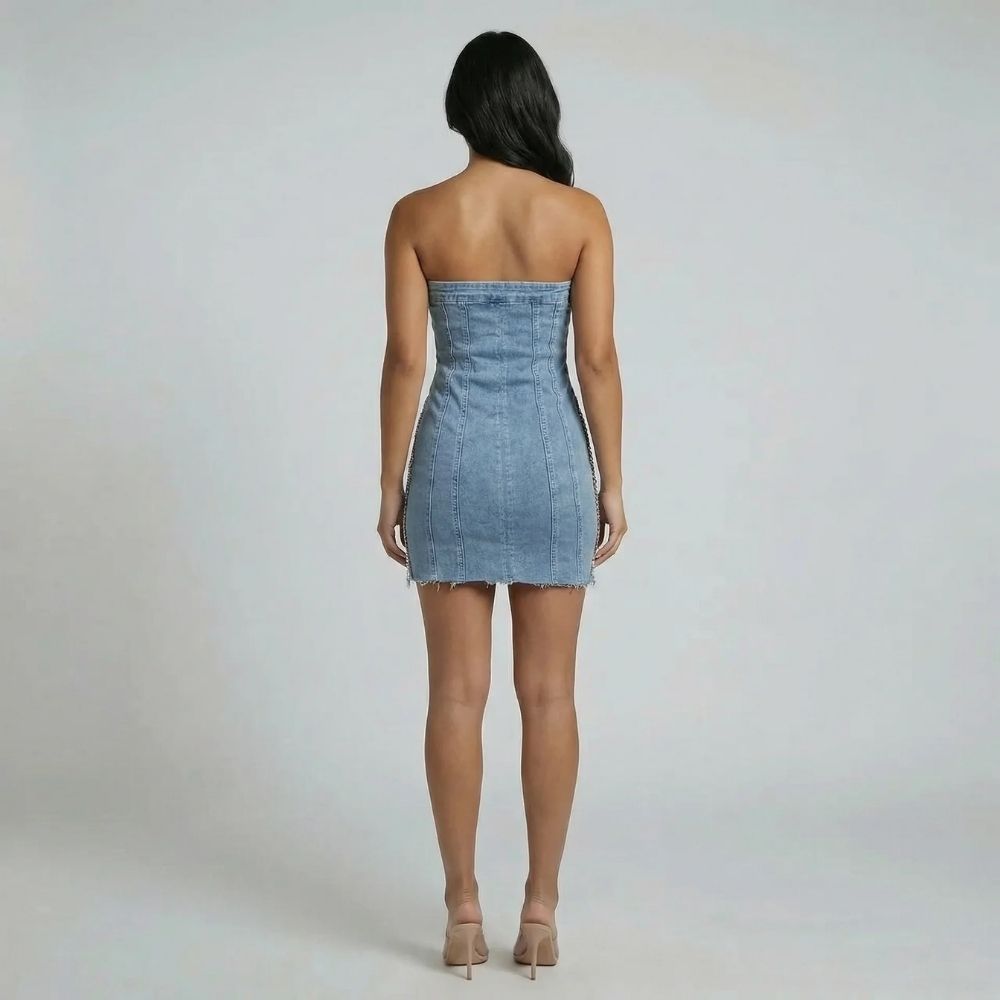 Catalina Denim Mini Dress