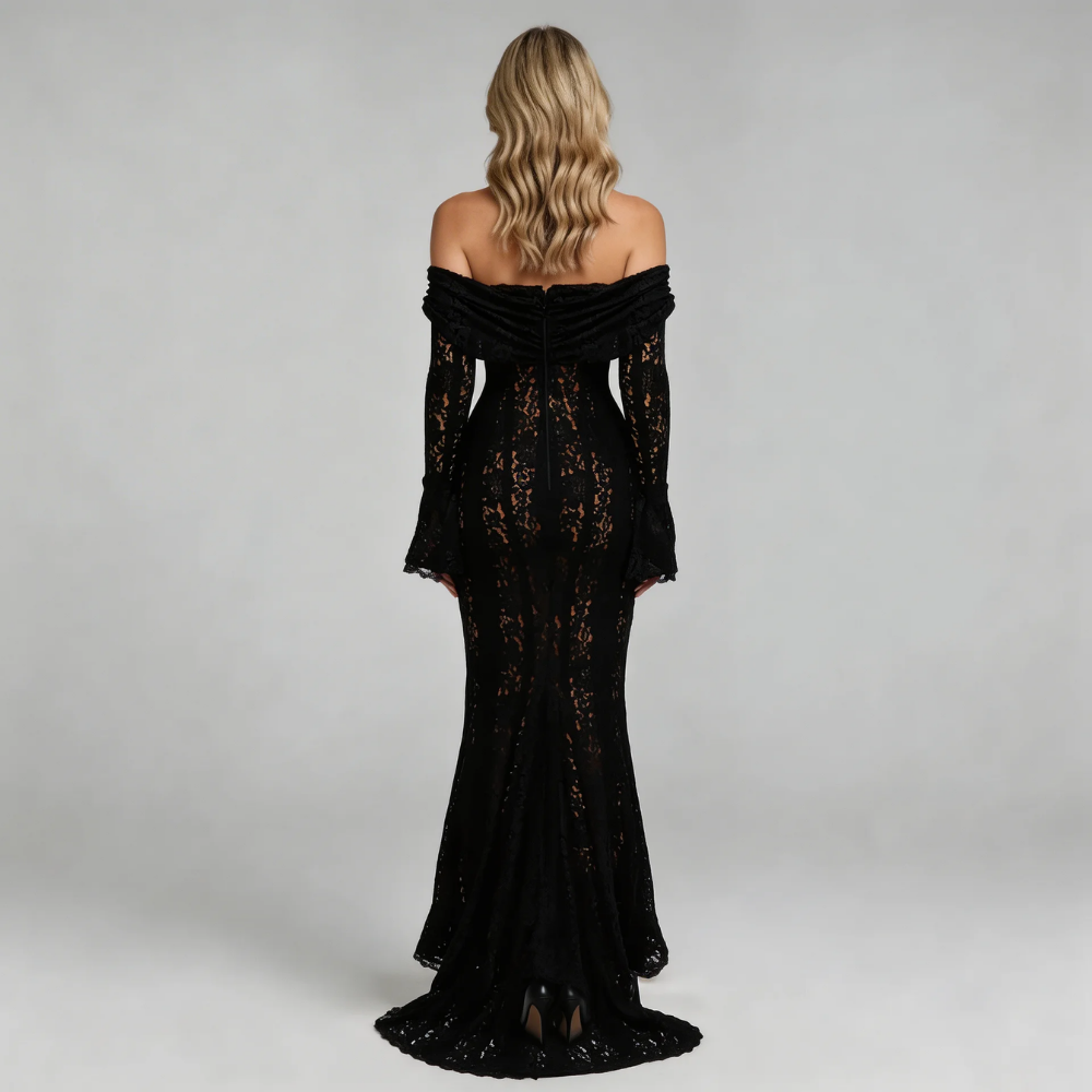 Evelina Lace Maxi Dress