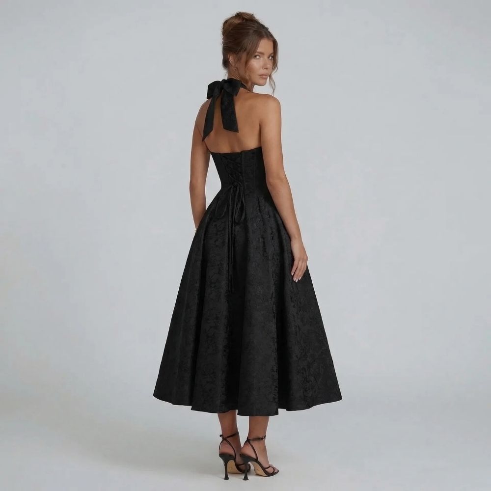 Mirabelle Halter Midi Dress