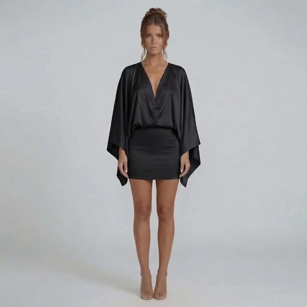 Sabrina Cape Mini Dress