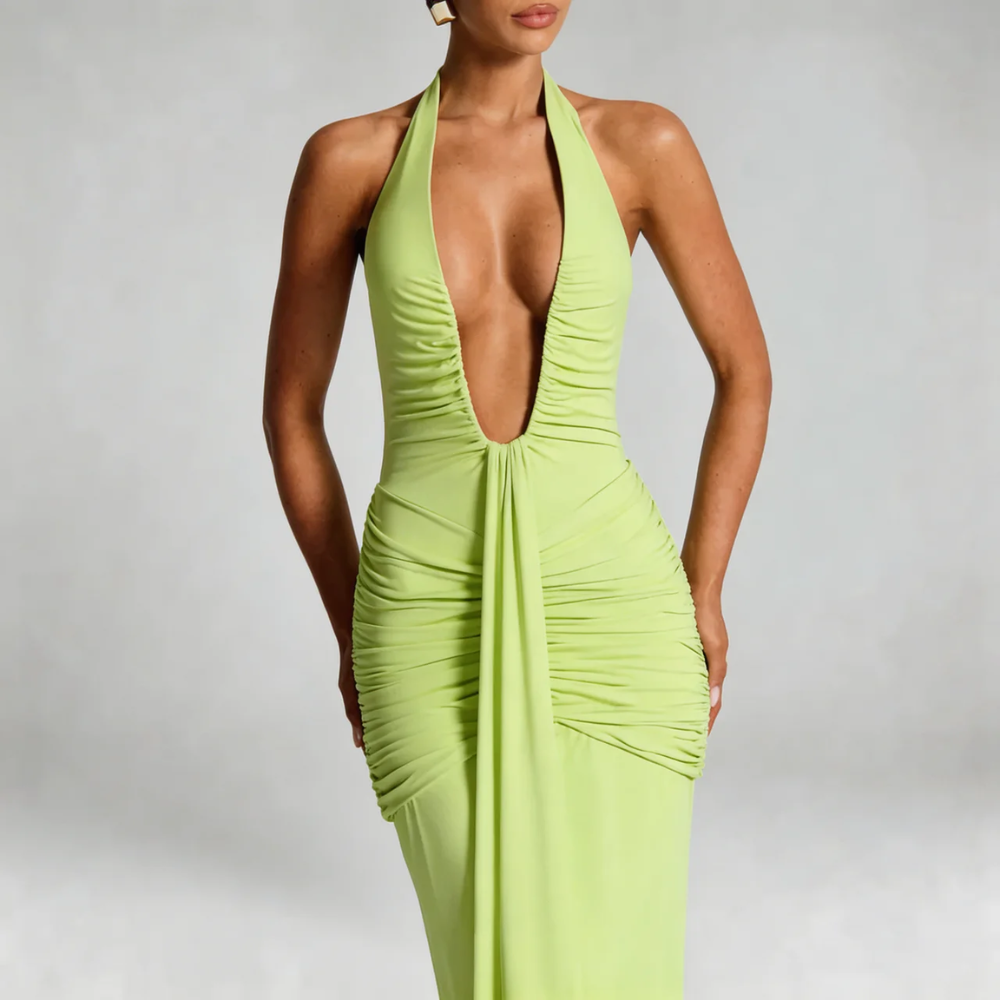 Sylvia Ruched Maxi Dress