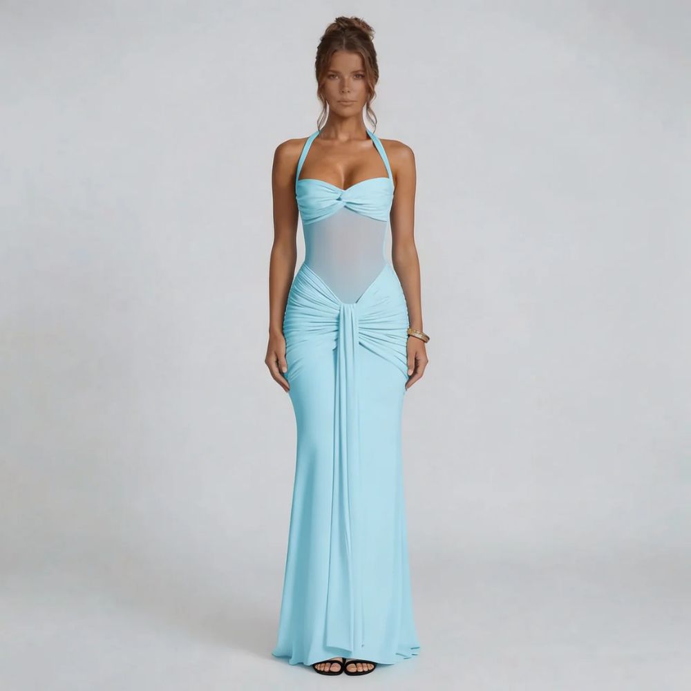 Vivienne Ruched Maxi Dress