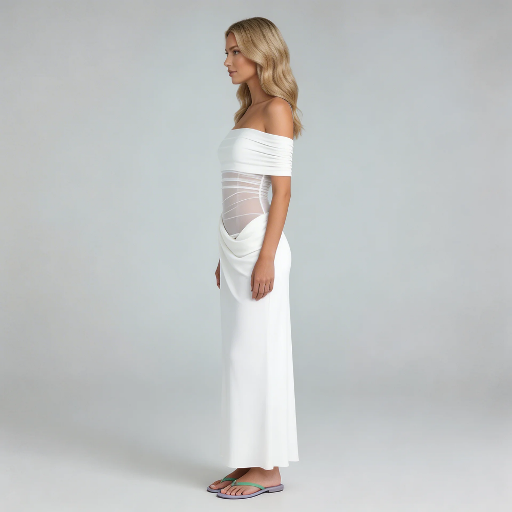 Olivia Mesh Maxi Dress