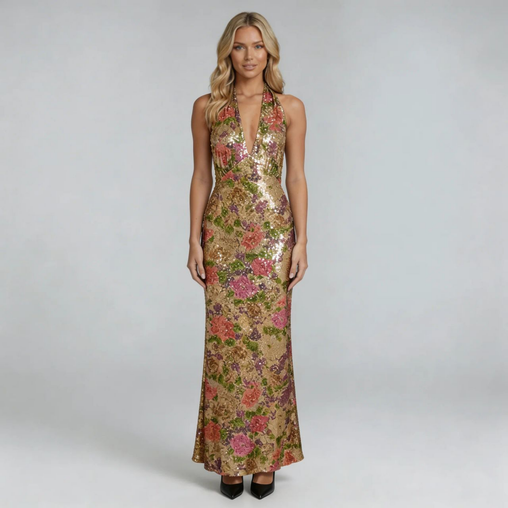 Serena Sequin Maxi Dress