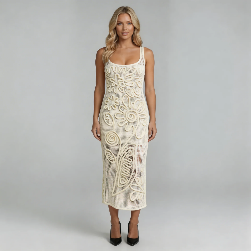 Poppy Floral Midi Dress