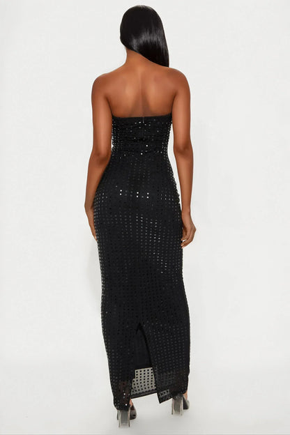 Kayla Midnight Shimmer Maxi Dress