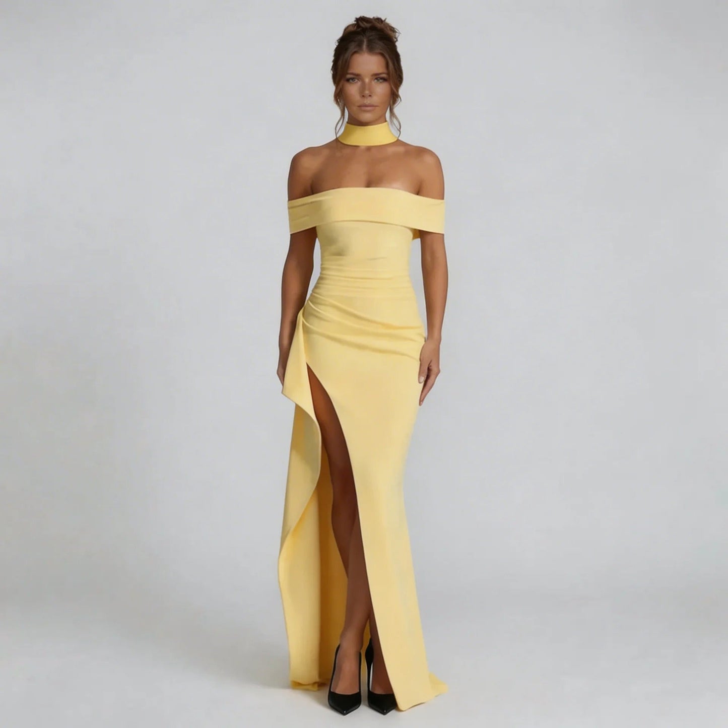 Odette Pleated Maxi Dress