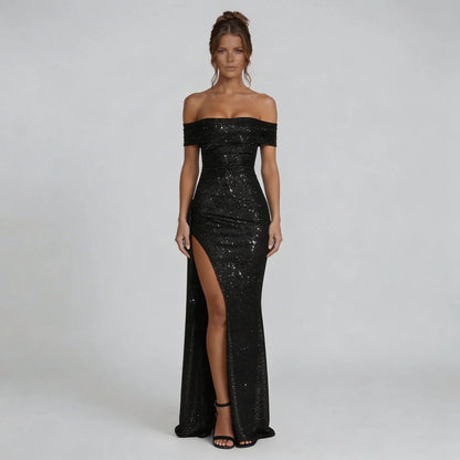 Odette Pleated Maxi Dress