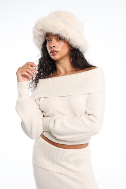Beige maxi two piece set, fourth view