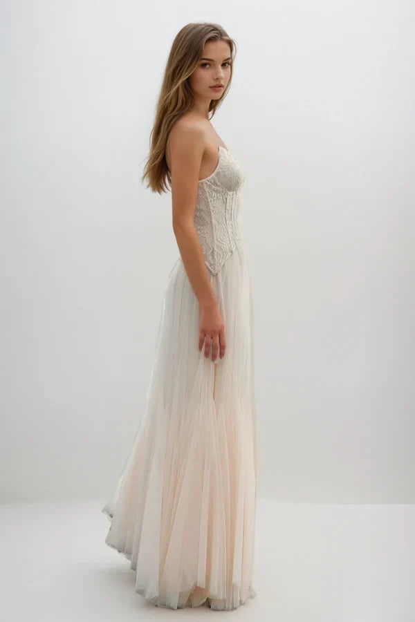 Bridesmaid maxi dress, second view