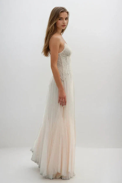 Bridesmaid maxi dress, second view