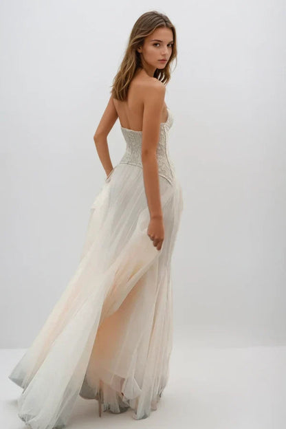 Bridesmaid maxi dress, third view