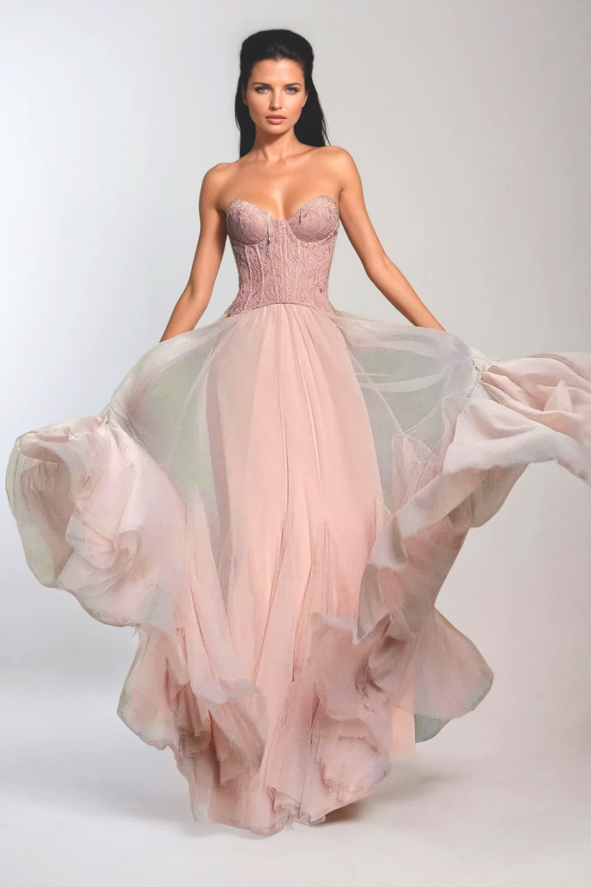 Bridesmaid maxi dress, sixth view