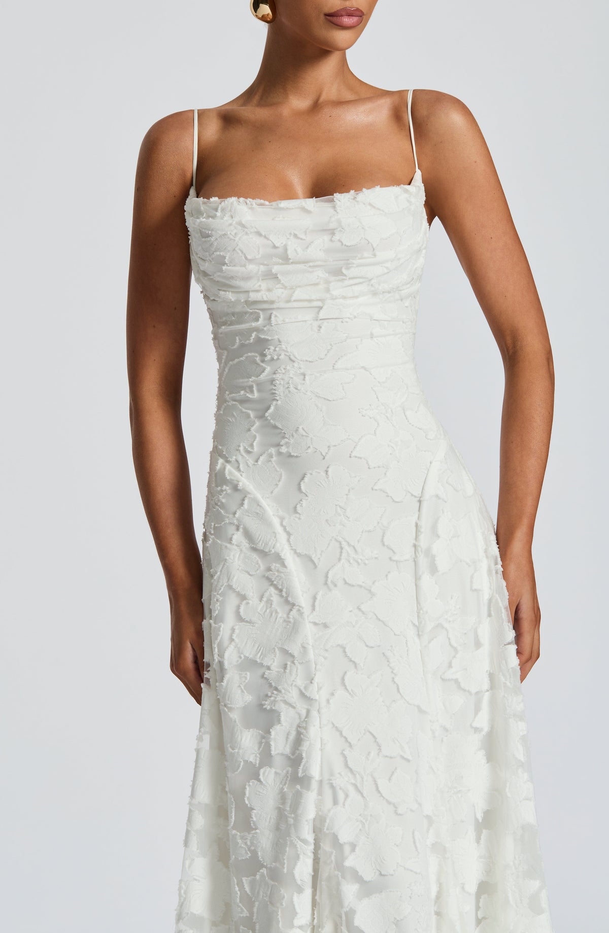 White maxi dress, second view