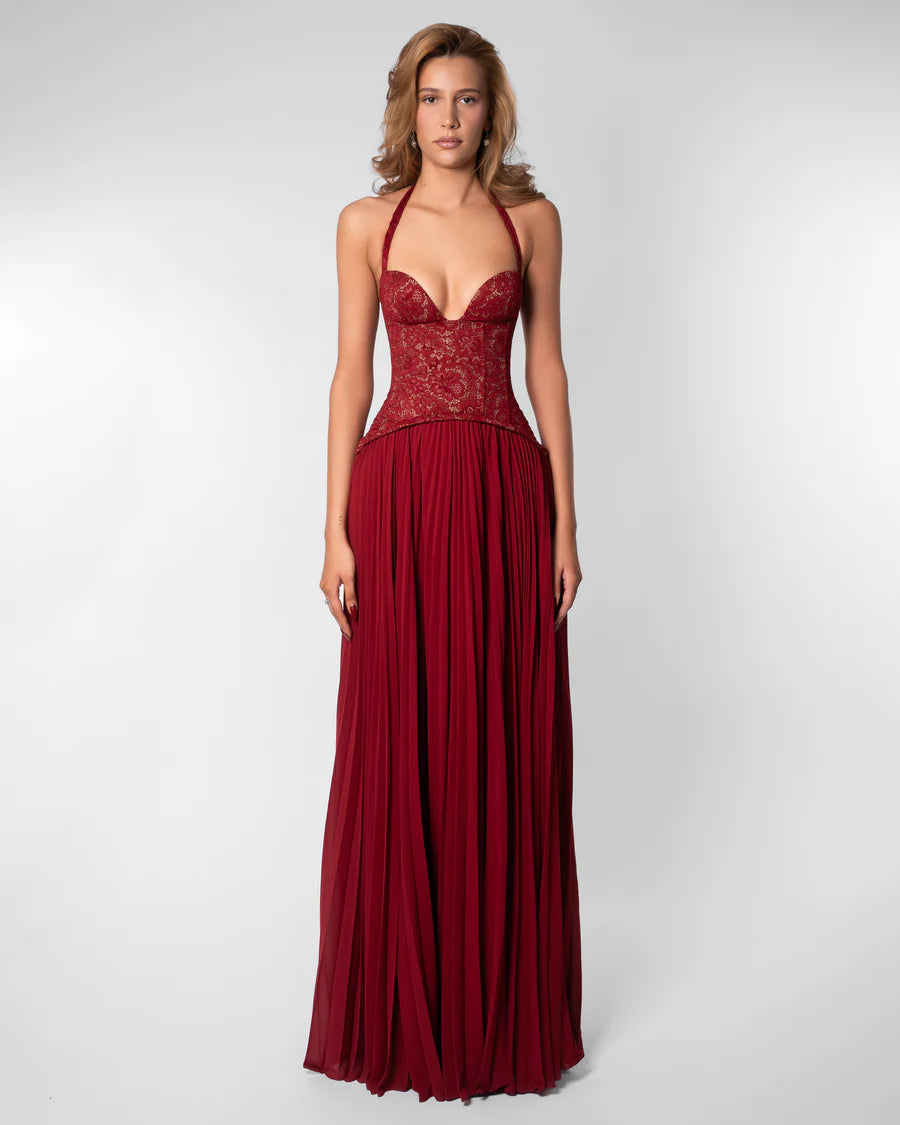 Formal maxi dress, styled view