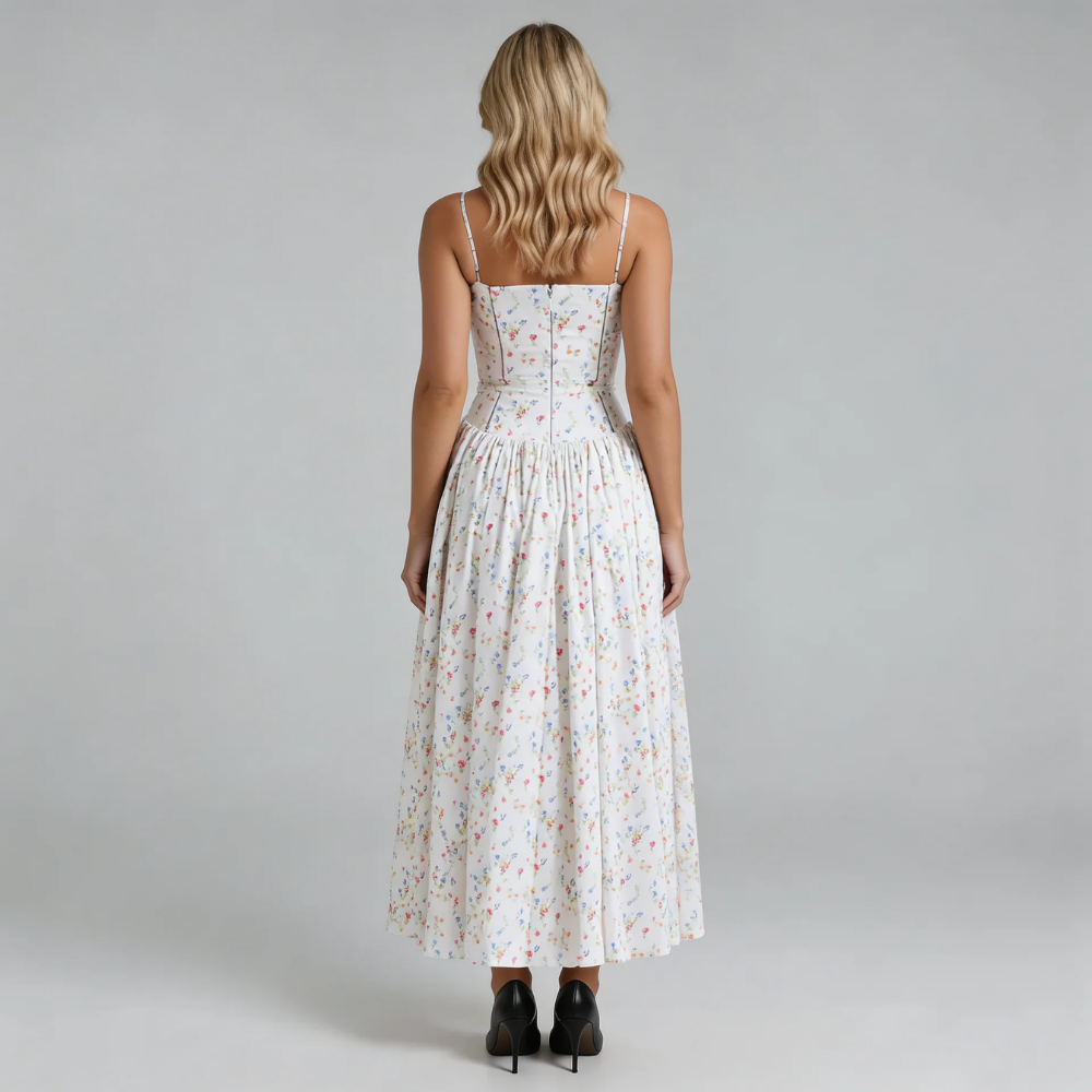 Alaina Corset Midi Dress
