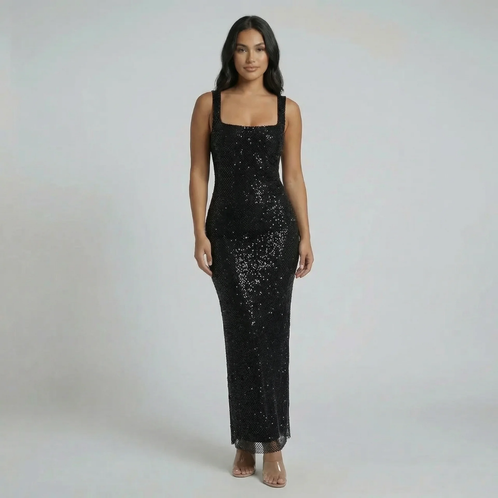 Alara Shimmer Maxi Dress