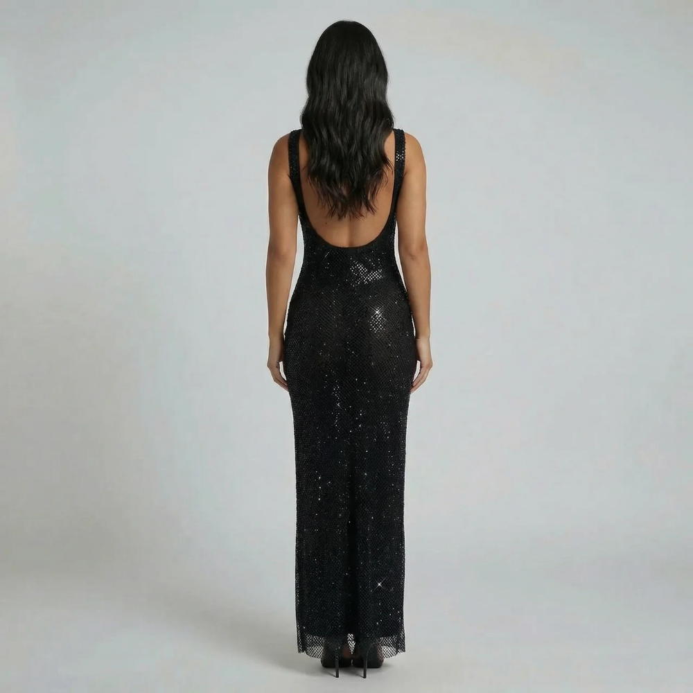 Alara Shimmer Maxi Dress