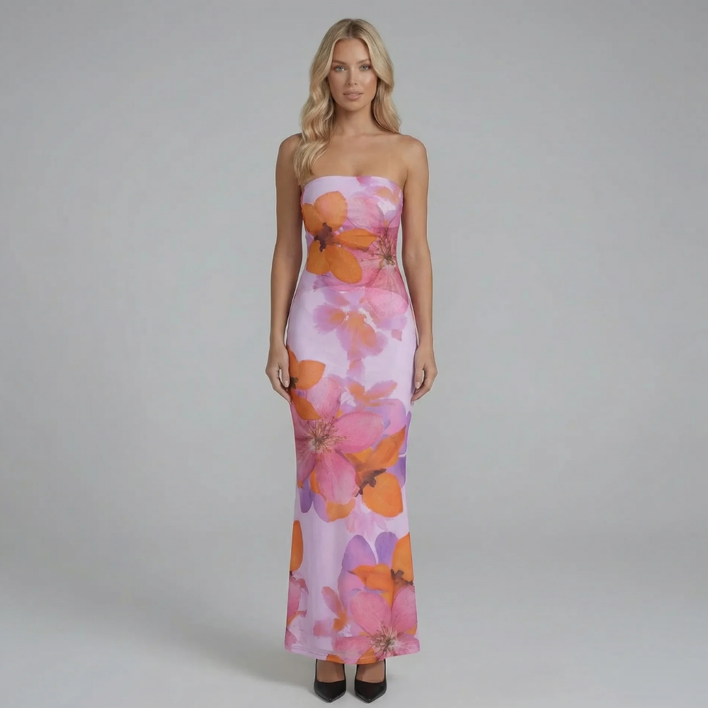Alessia Mesh Maxi Dress