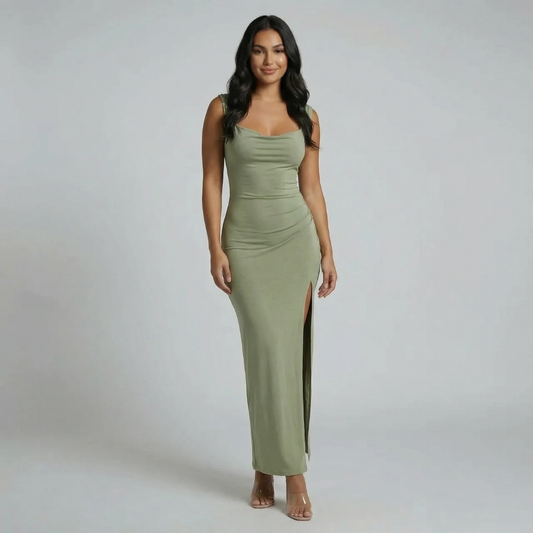 Amara Ruched Maxi Dress