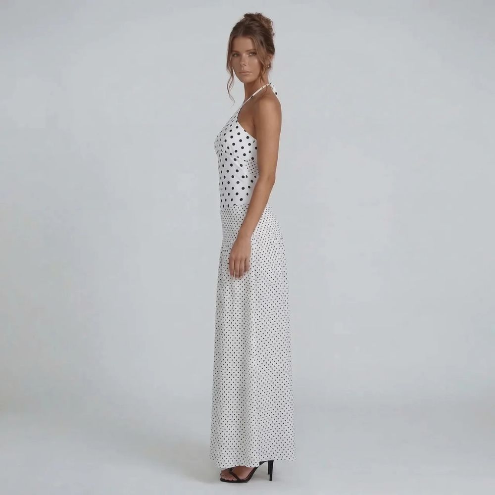 Amaya Polka Maxi Dress