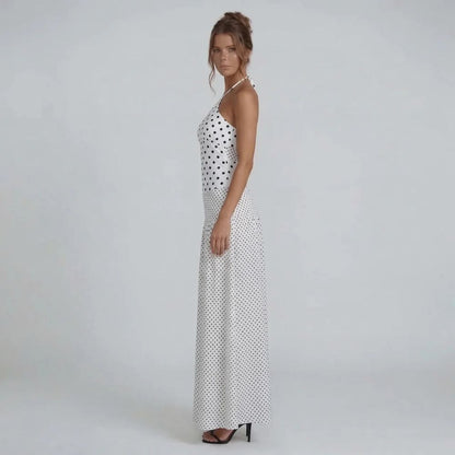 Amaya Polka Maxi Dress