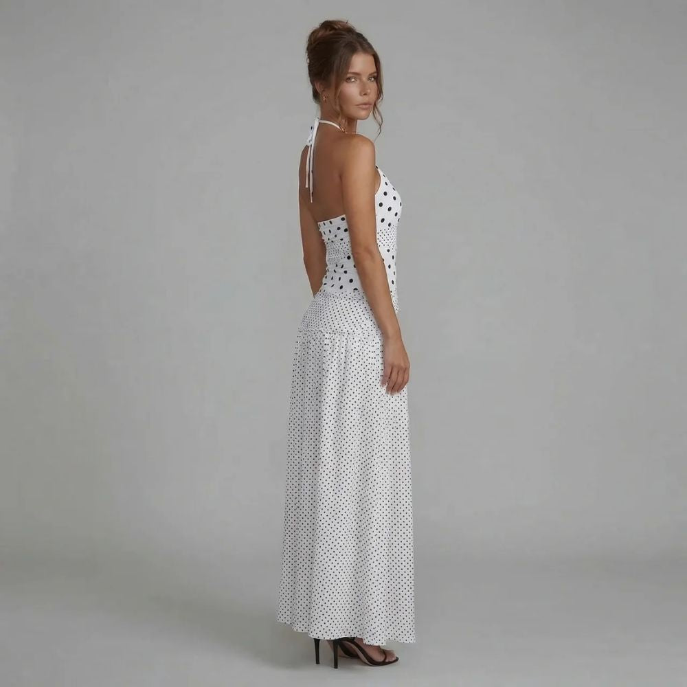 Amaya Polka Maxi Dress