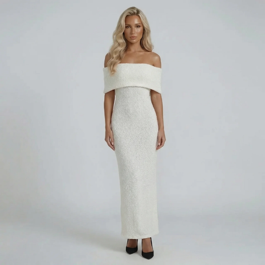 Amelia Drape Elegant Maxi Dress