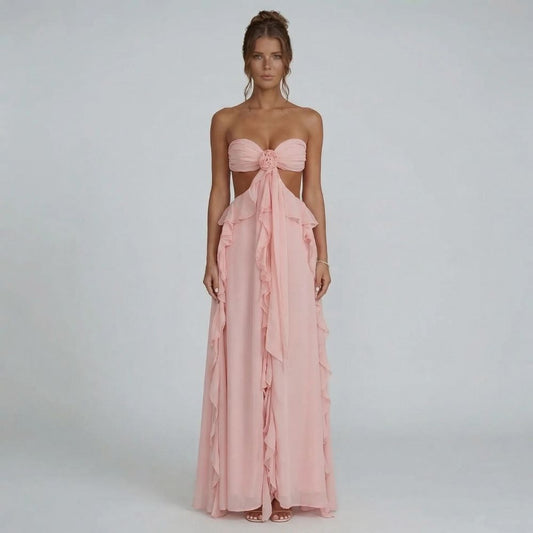 Amelie Rosette Maxi Dress