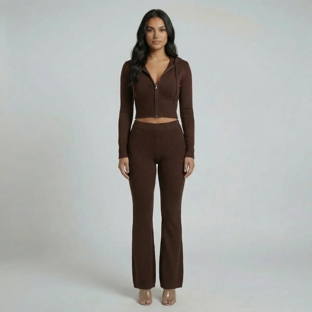 Anika Ribbed Lounge Set