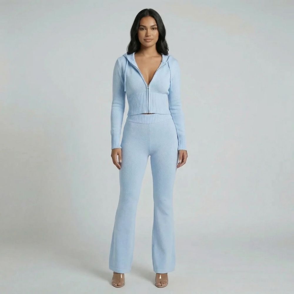 Anika Ribbed Lounge Set