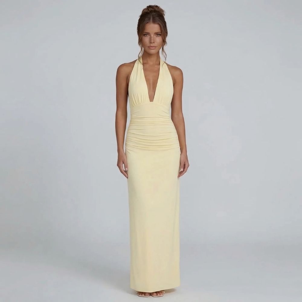 Anika Ruched Maxi Dress