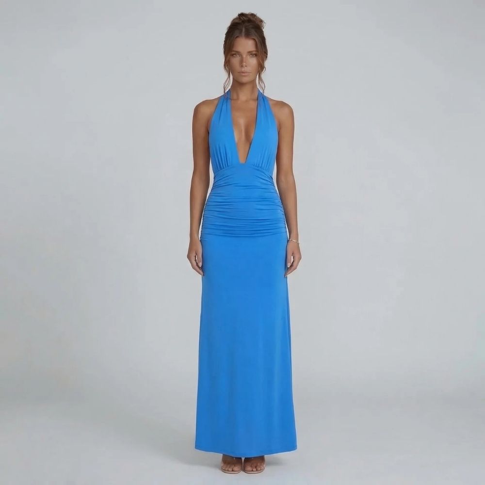 Anika Ruched Maxi Dress