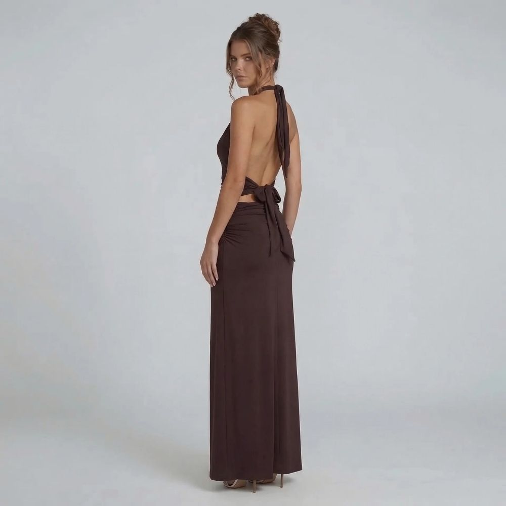 Anika Ruched Maxi Dress
