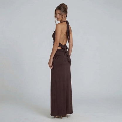 Anika Ruched Maxi Dress