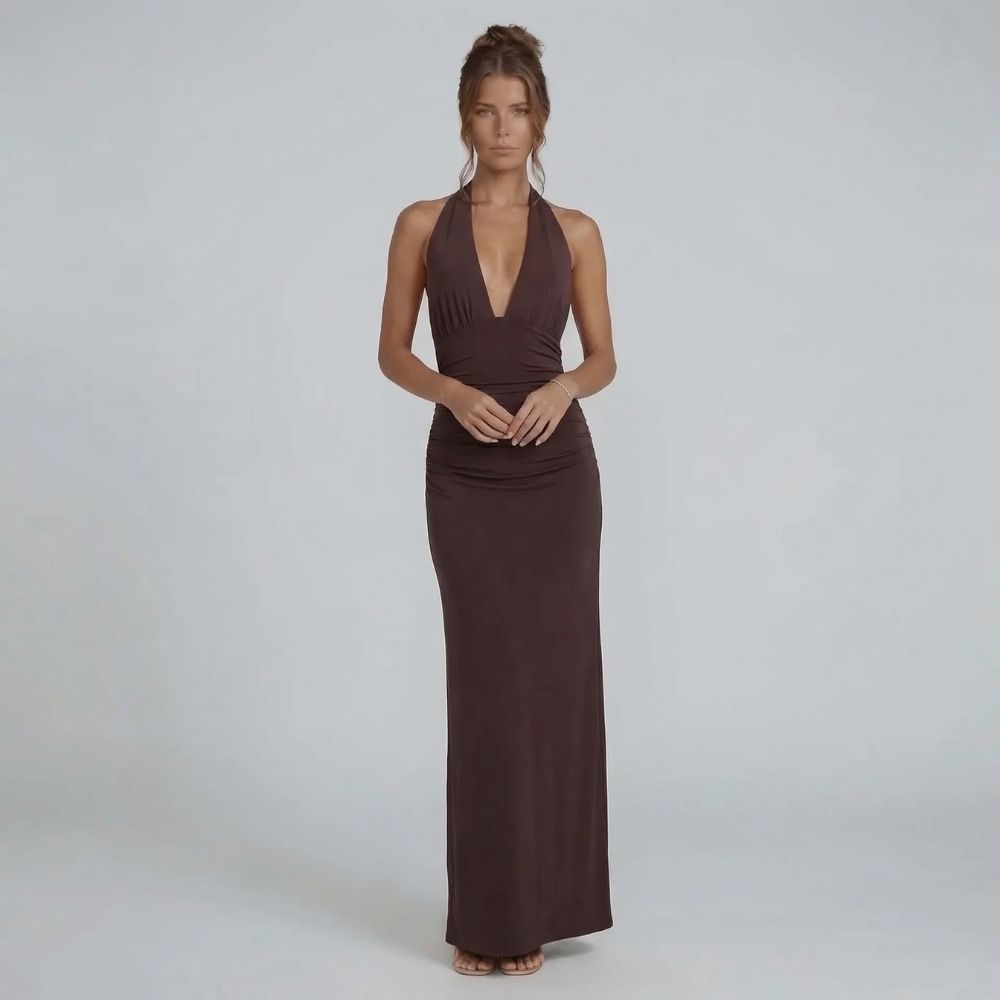 Anika Ruched Maxi Dress