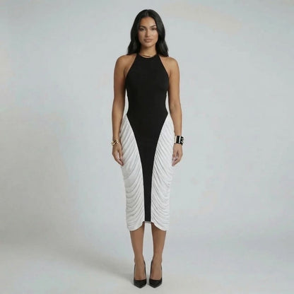 Anika Ruched Midi Dress