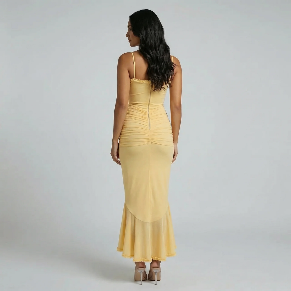 Camille Ruffle Maxi Dress