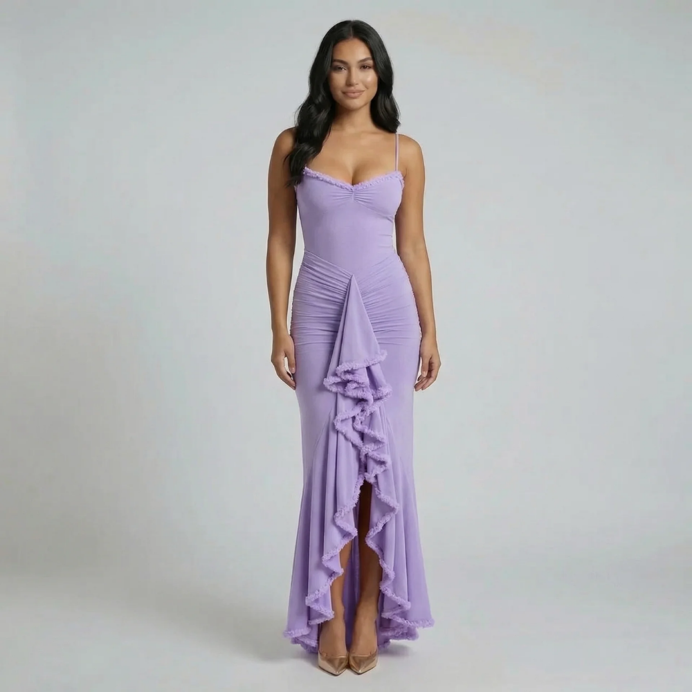 Camille Ruffle Maxi Dress