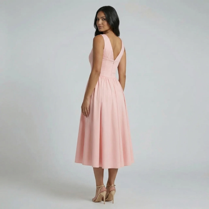 Cassandra Tie Midi Dress