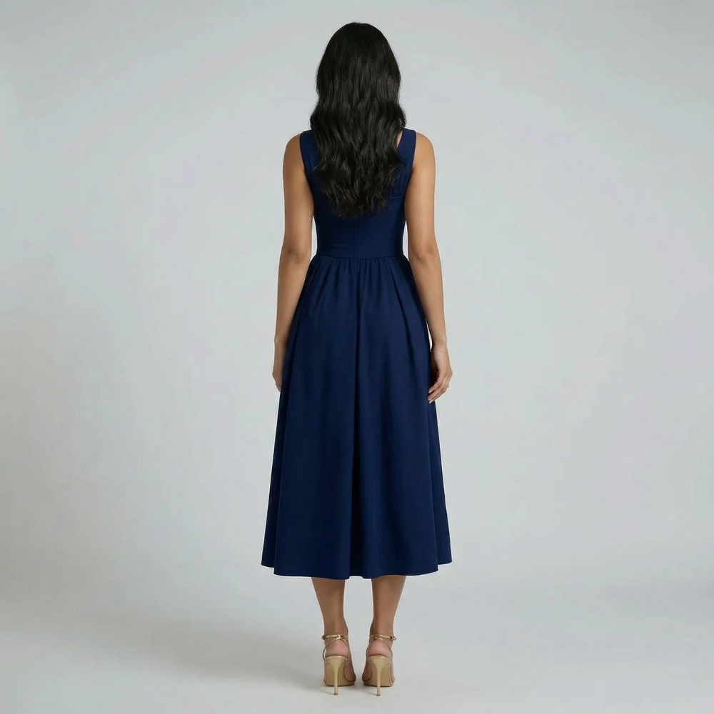Cassandra Tie Midi Dress