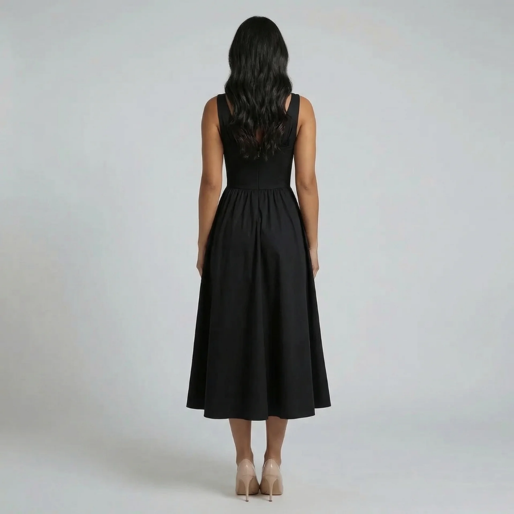 Cassandra Tie Midi Dress