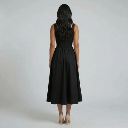 Cassandra Tie Midi Dress