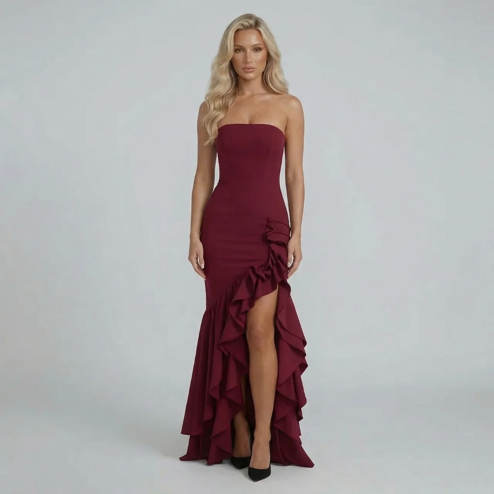 Catalina Ruffle Maxi Dress