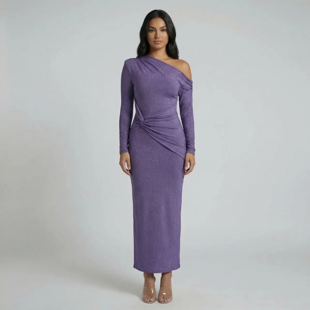 Celina Shimmer Maxi Dress