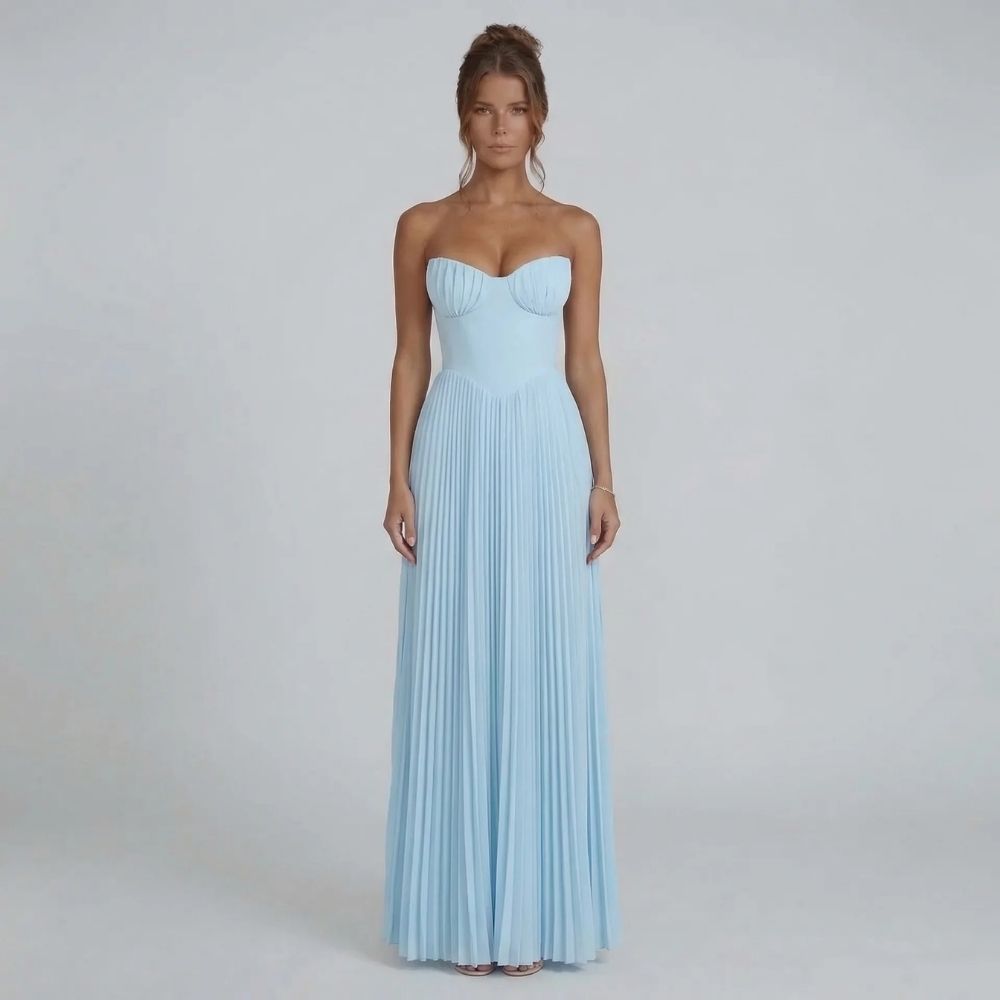 Colette Pleated Maxi Dress