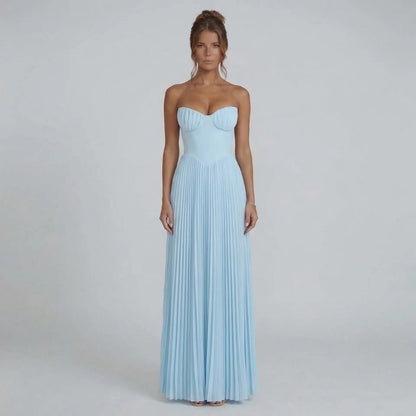 Colette Pleated Maxi Dress