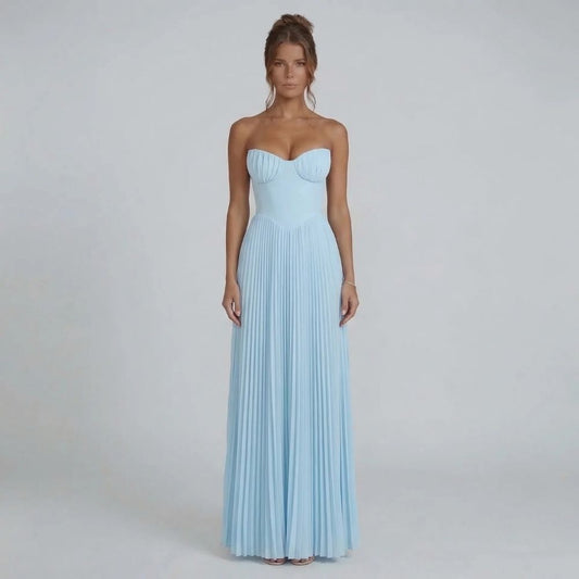 Colette Pleated Maxi Dress