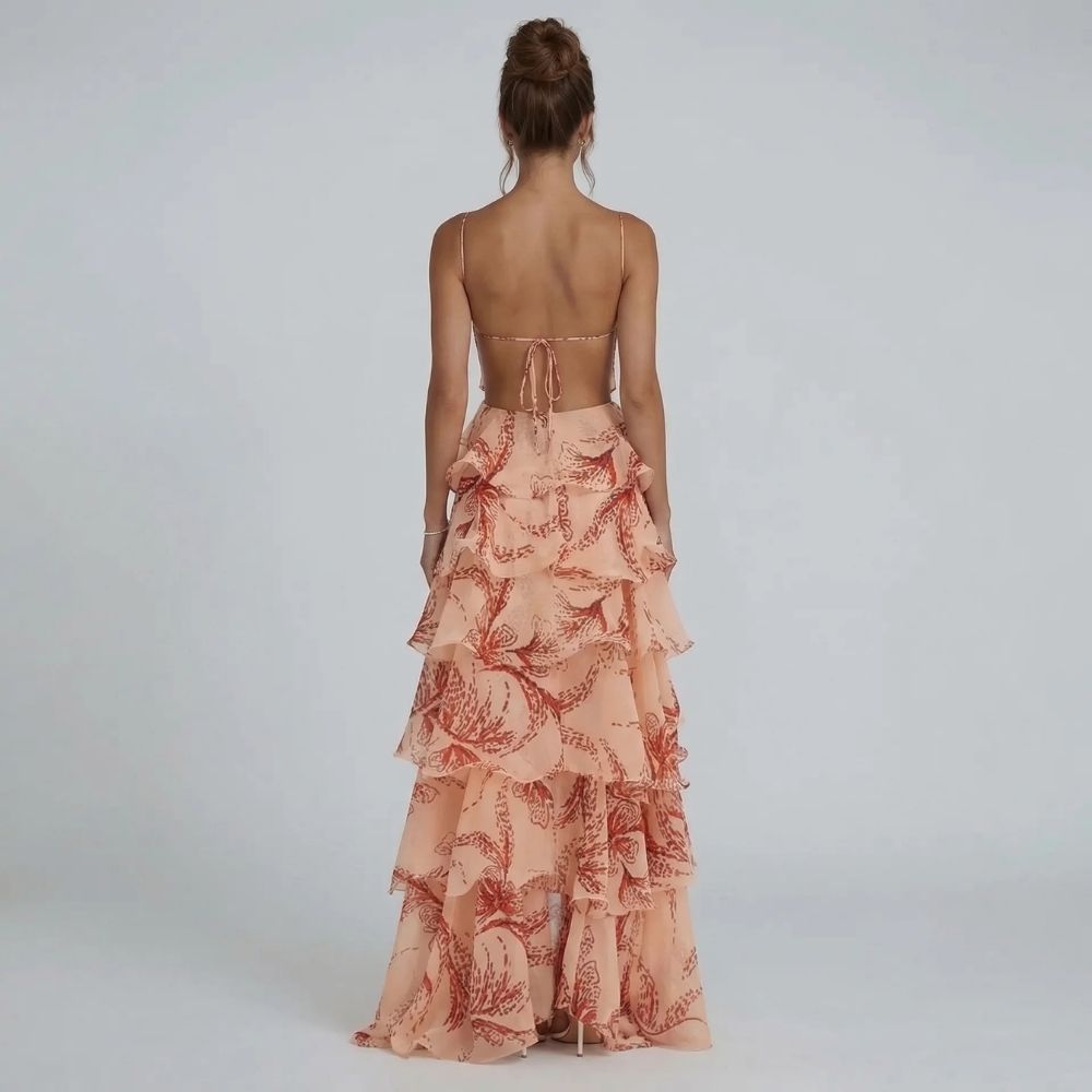 Dahlia Butterfly Maxi Dress