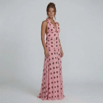 Daisy Polka Maxi Dress